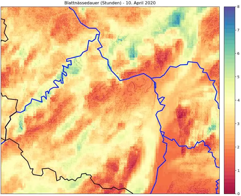 Prévision de l'humidité des feuilles