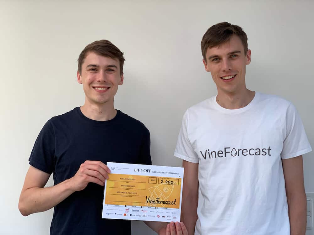 Read more about the article Mehltau am Wein? VineForecast gewinnt Wissenschaftspreis der Uni Göttingen