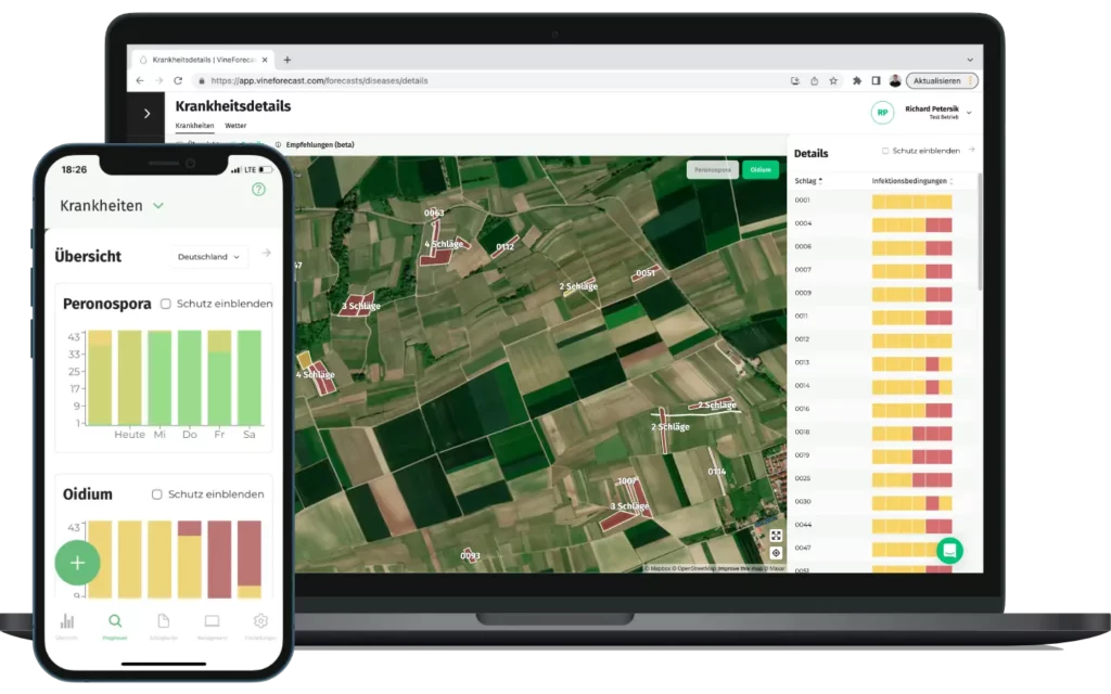 Pflanzenschutz App Krankheitsprognose